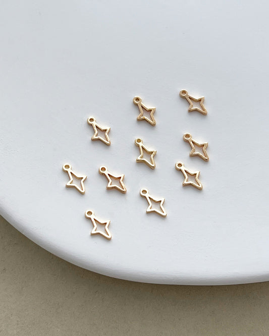 14K Gold Filled Star Earring Charms