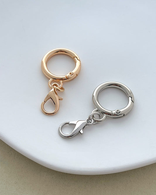 Zinc Alloy Round Keychain Clasp Hardware