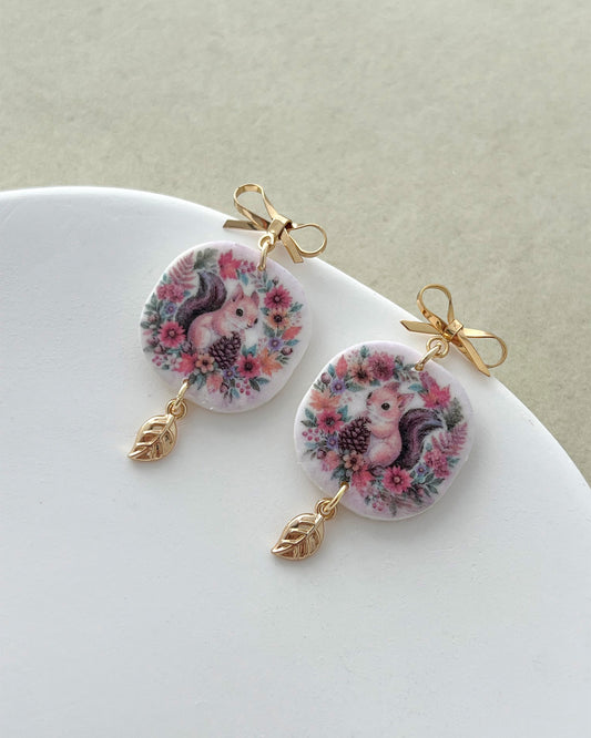 14K Gold Plated Bow Earring Posts with Loop