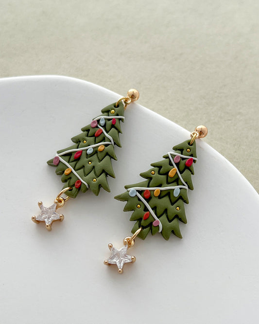 14K Gold Filled Zircon Star Earring Charms
