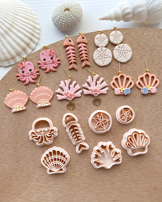 Summer Beach Polymer Clay Cutters