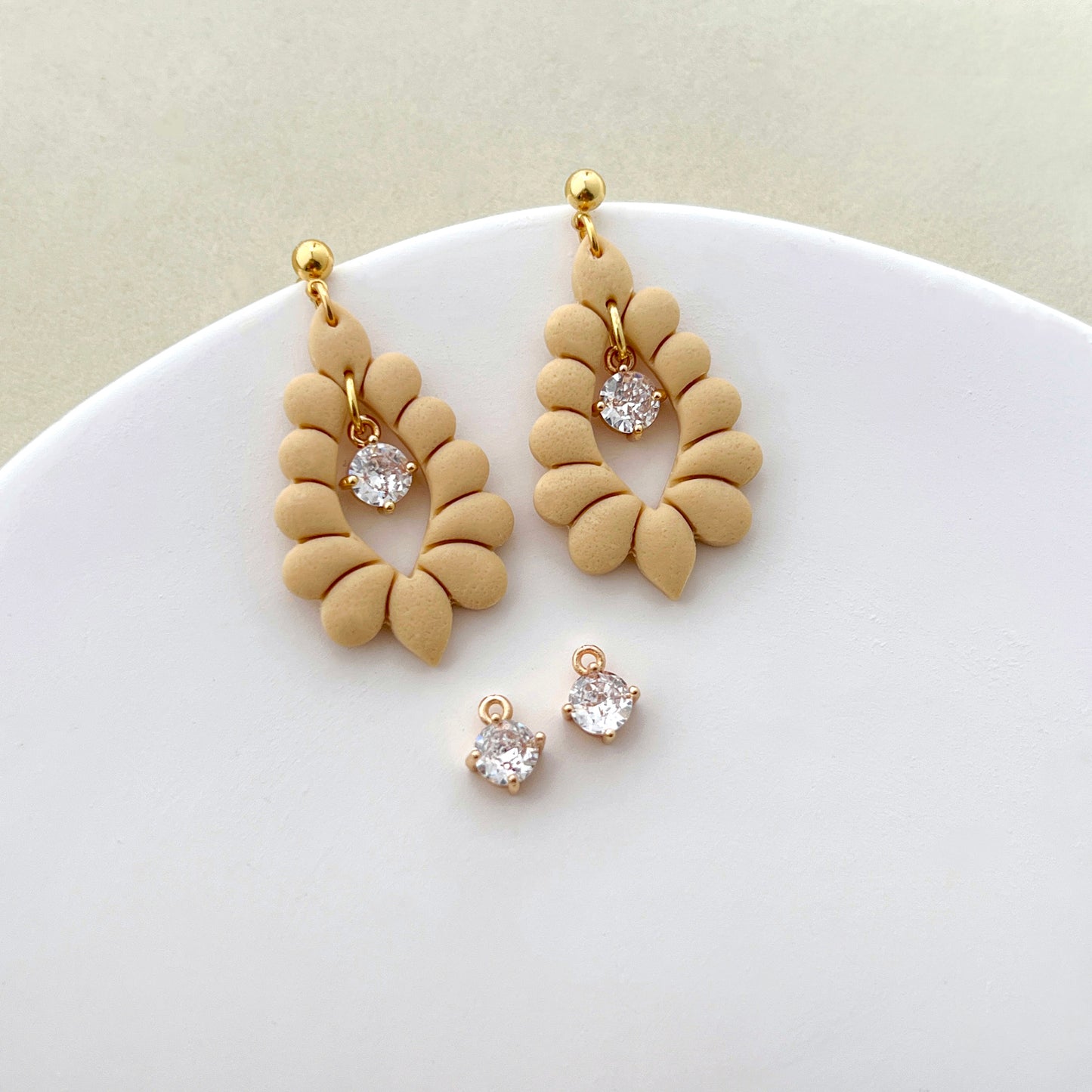 RoseauxClayCo Scalloped Teardrop Polymer Clay Cutters