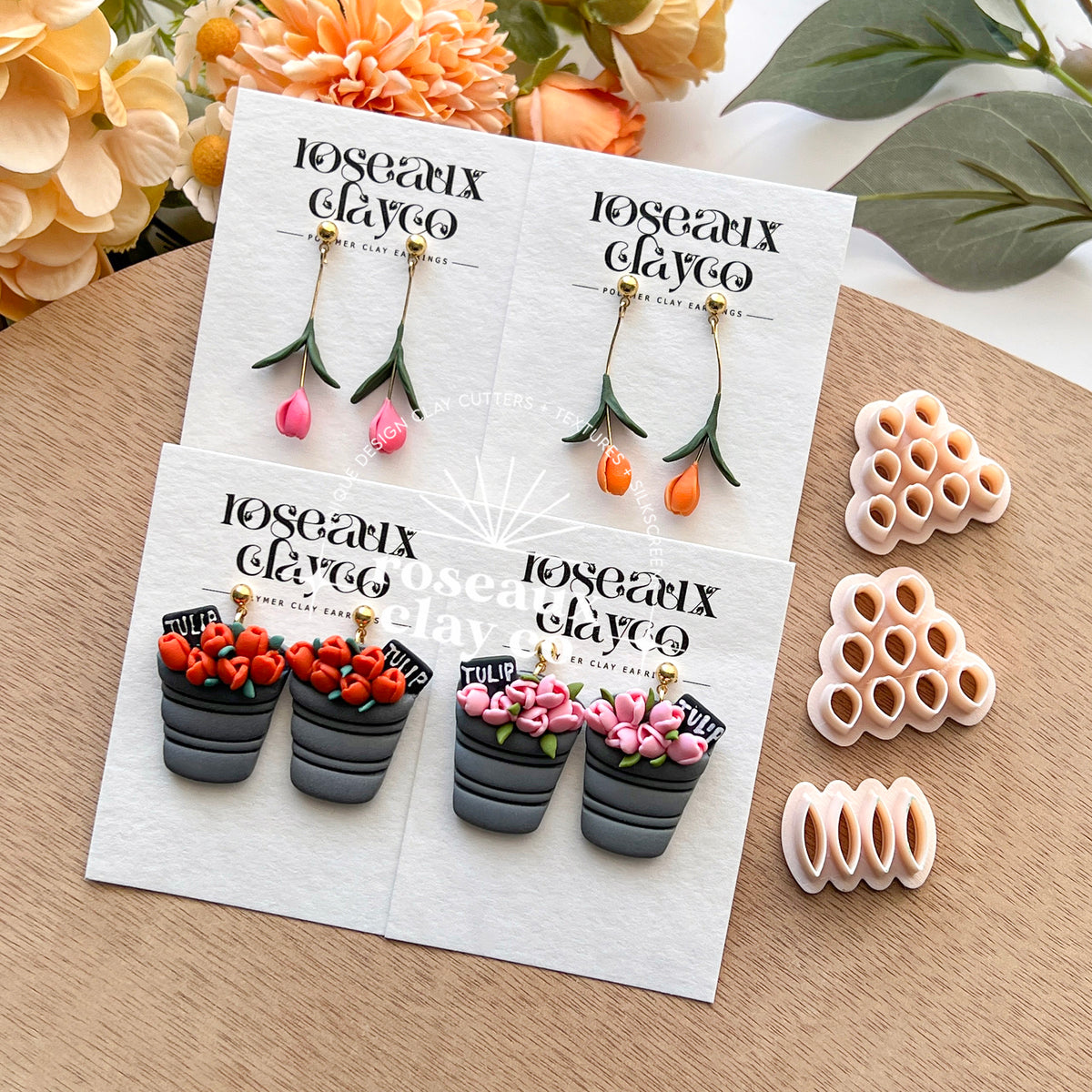 Tulip Petal Polymer Clay Cutters