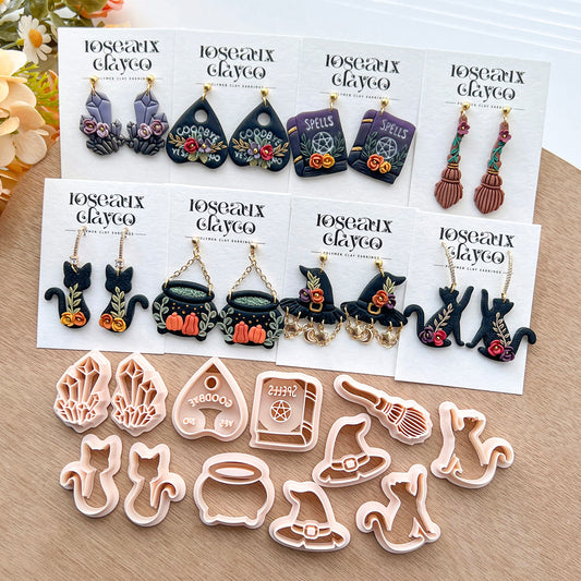 Mystical Witchy Polymer Clay Cutters