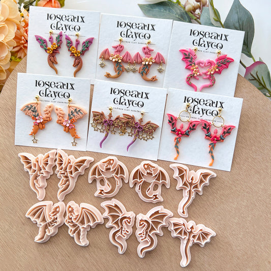 Flying Dragon Polymer Clay Cutters