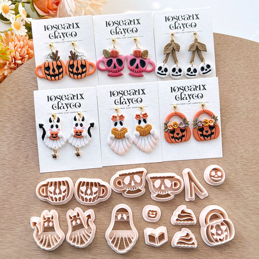 Halloween Spooky Ghost Polymer Clay Cutters