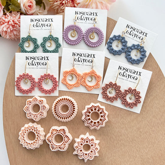 Mandala Circle Frame Polymer Clay Cutters