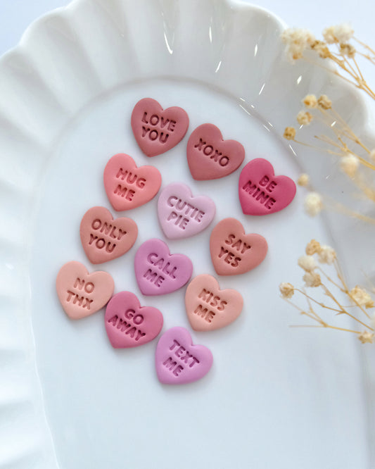 Conversation Heart Valentines Clay Cutters