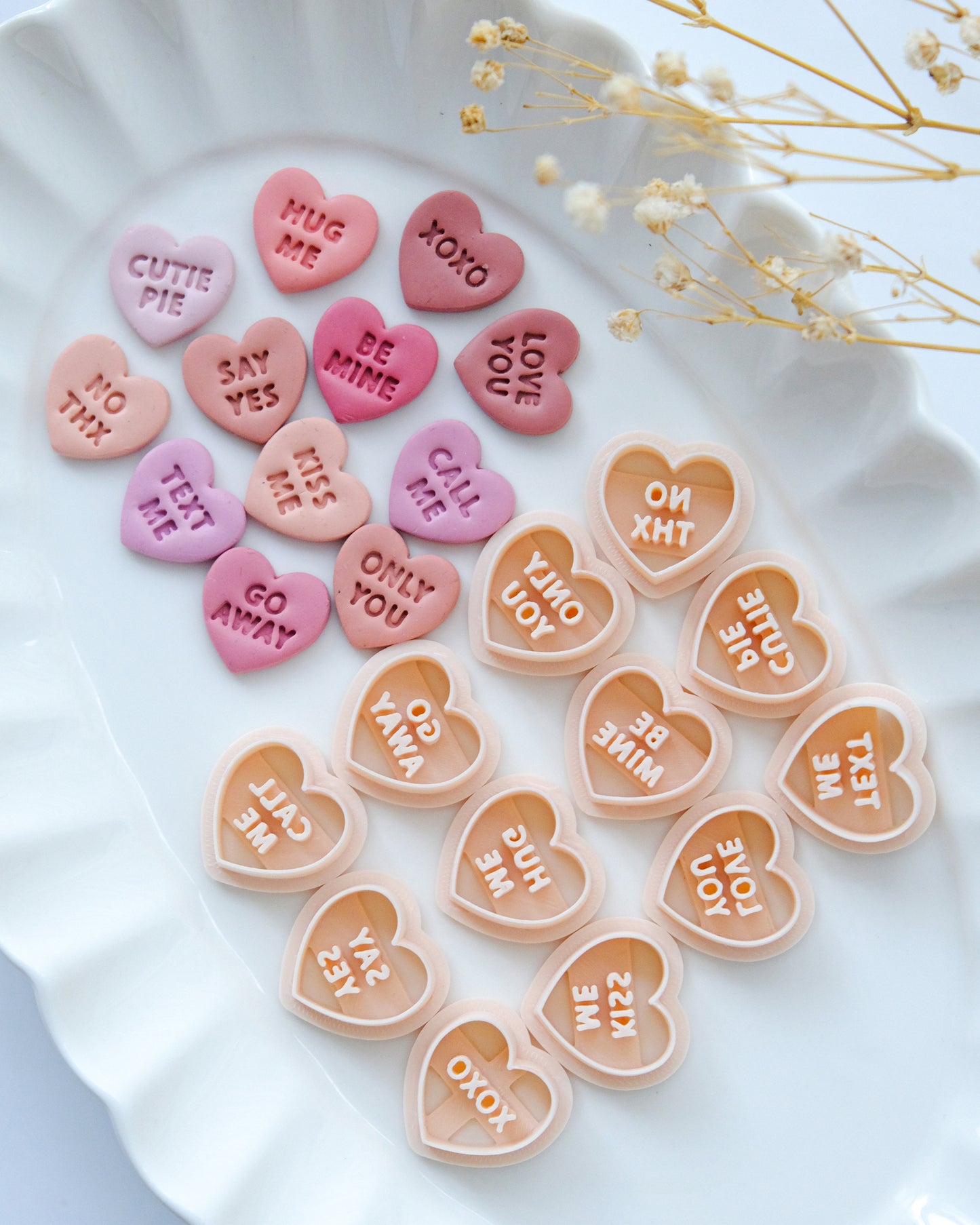 Conversation Heart Valentines Clay Cutters