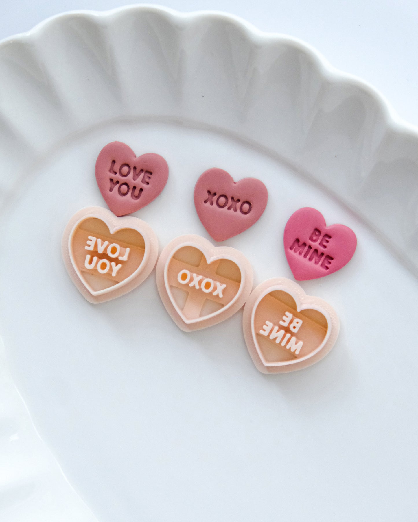 Conversation Heart Valentines Clay Cutters