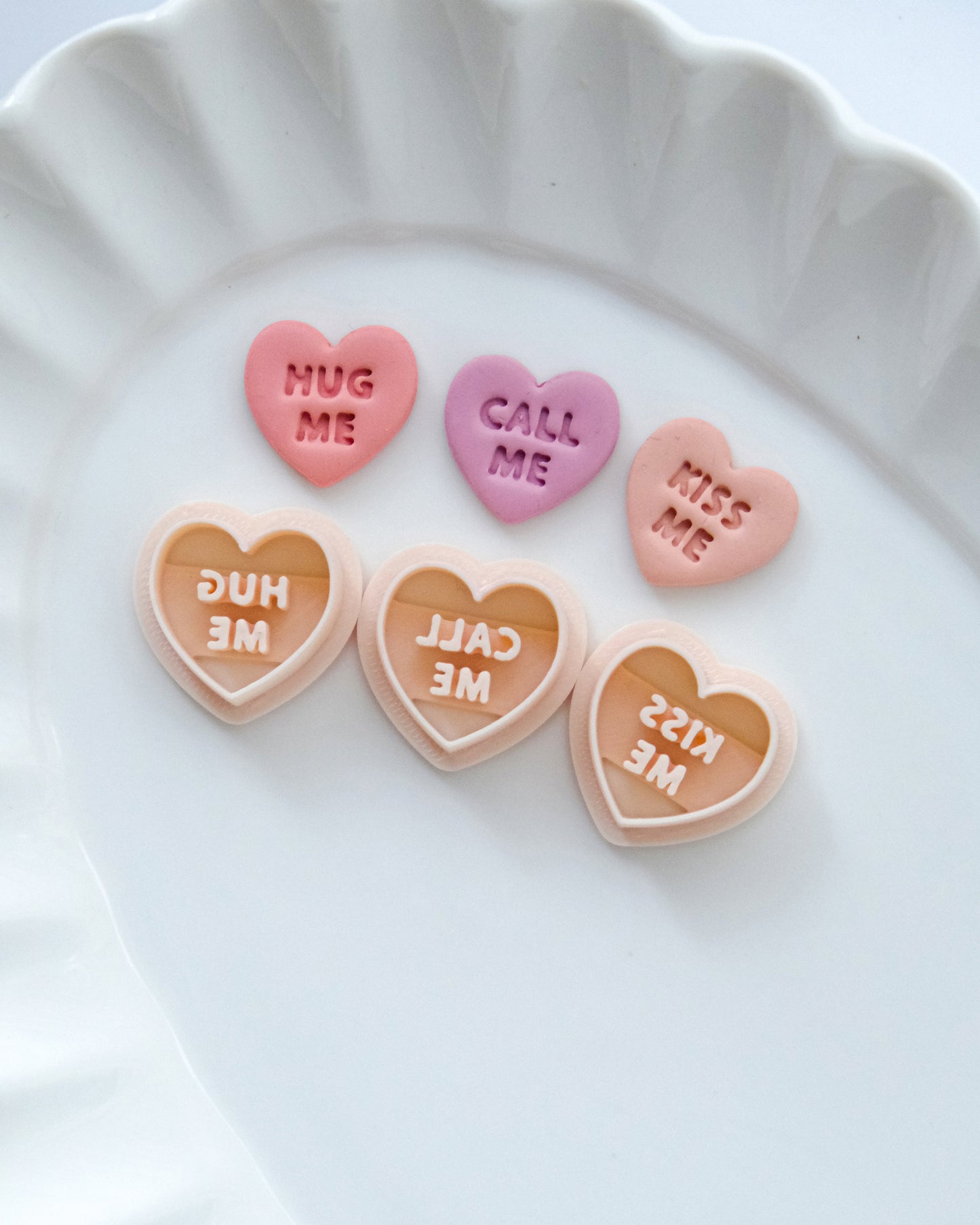 Conversation Heart Valentines Clay Cutters