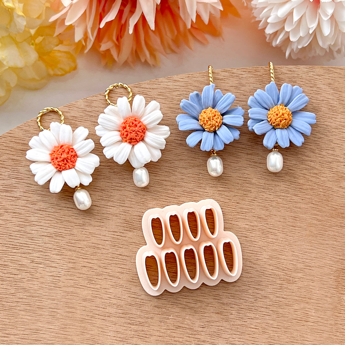 Daisy Flower Petal Polymer Clay Cutter