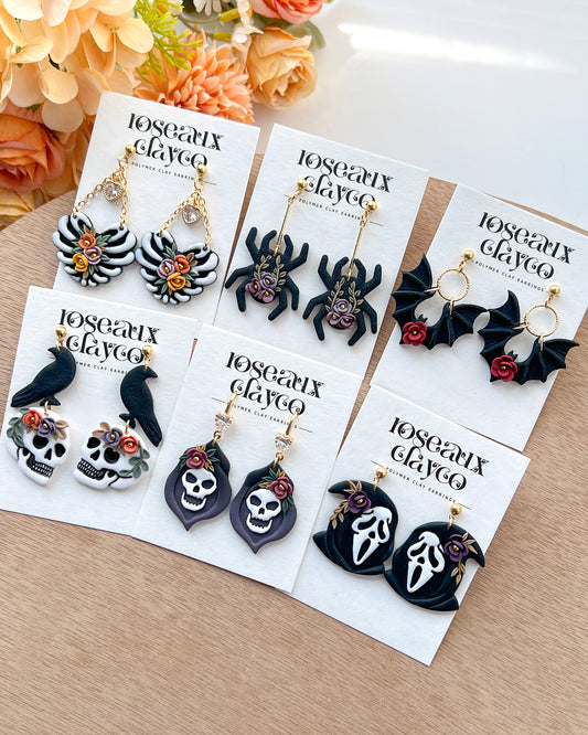 Halloween Ghost Face Polymer Clay Cutter Set