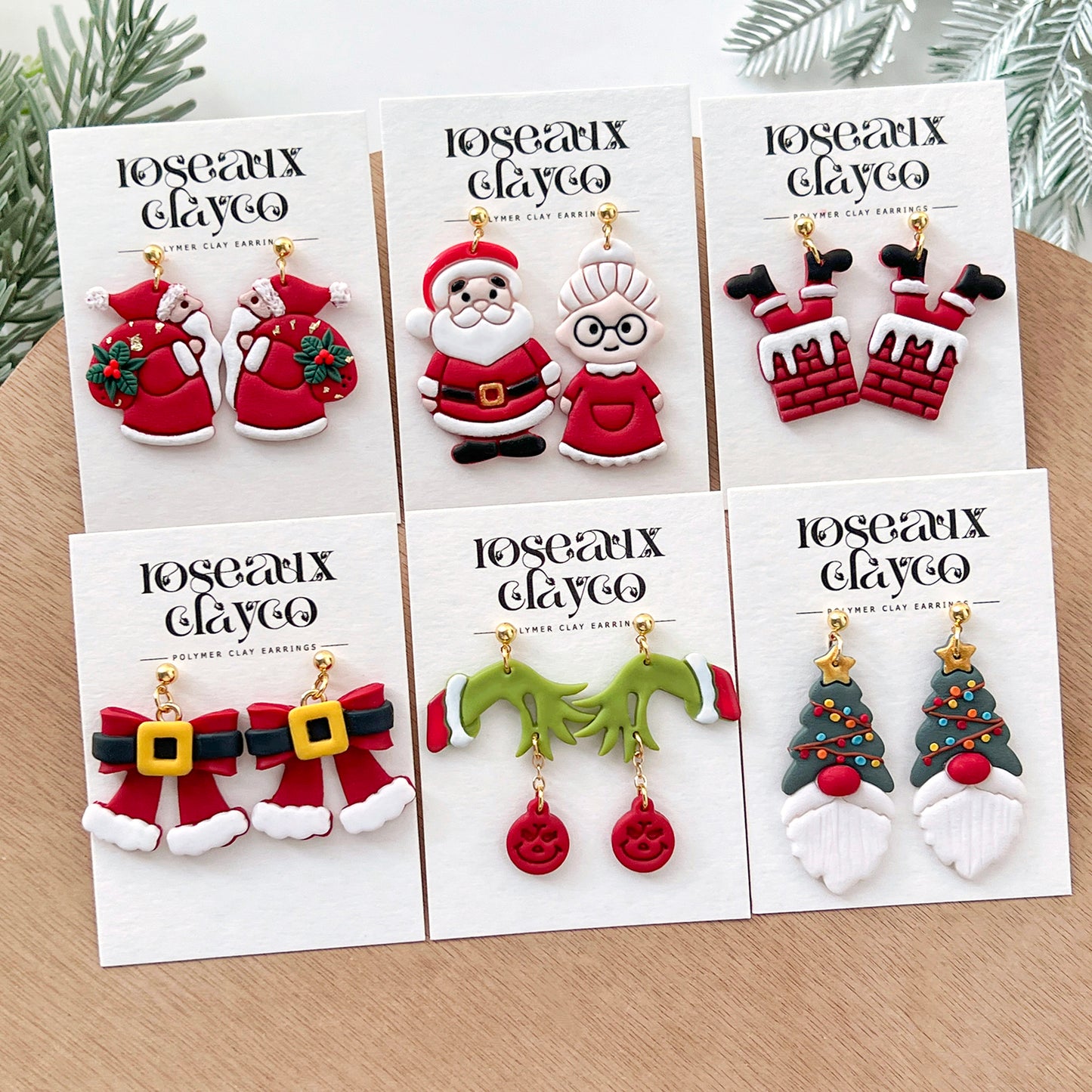 Christmas Santa Claus Polymer Clay Cutters