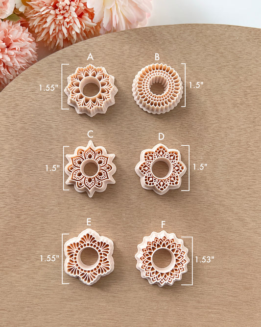 Mandala Circle Frame Clay Cutters