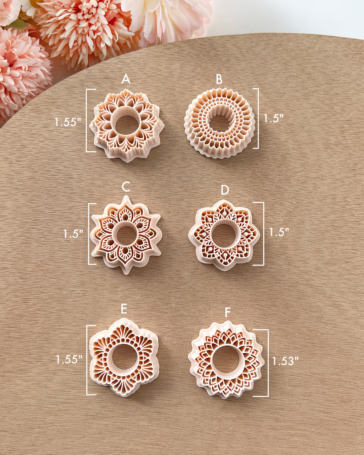 Mandala Circle Frame Clay Cutters