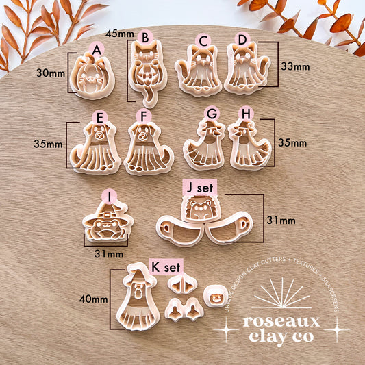 Halloween Ghost Animal Clay Cutters