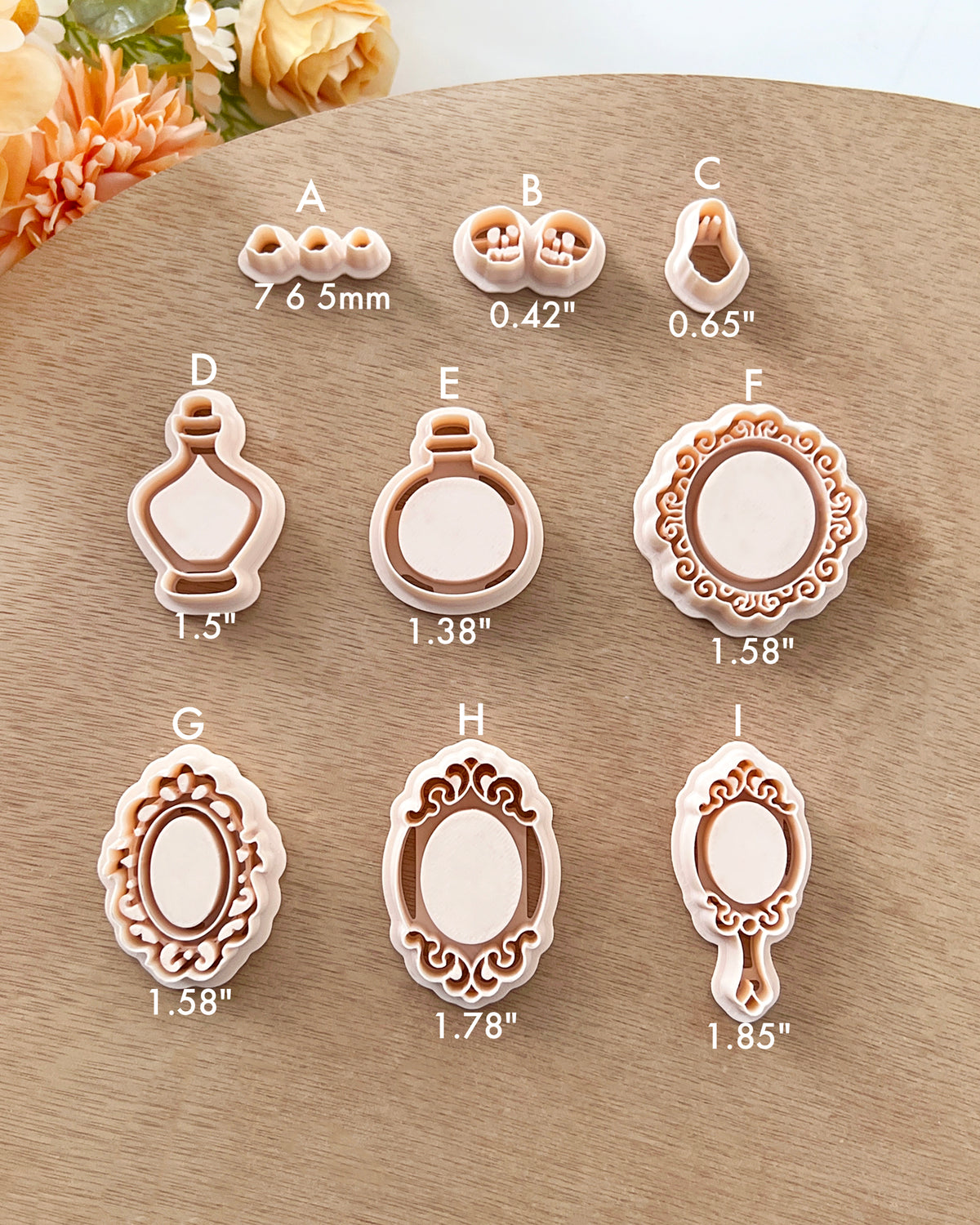Vintage Frame Polymer Clay Cutters