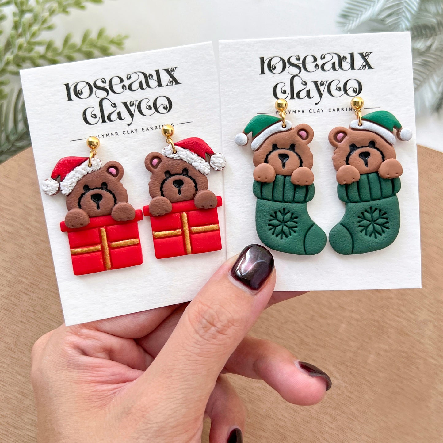 Christmas Animal Stocking Polymer Clay Cutters