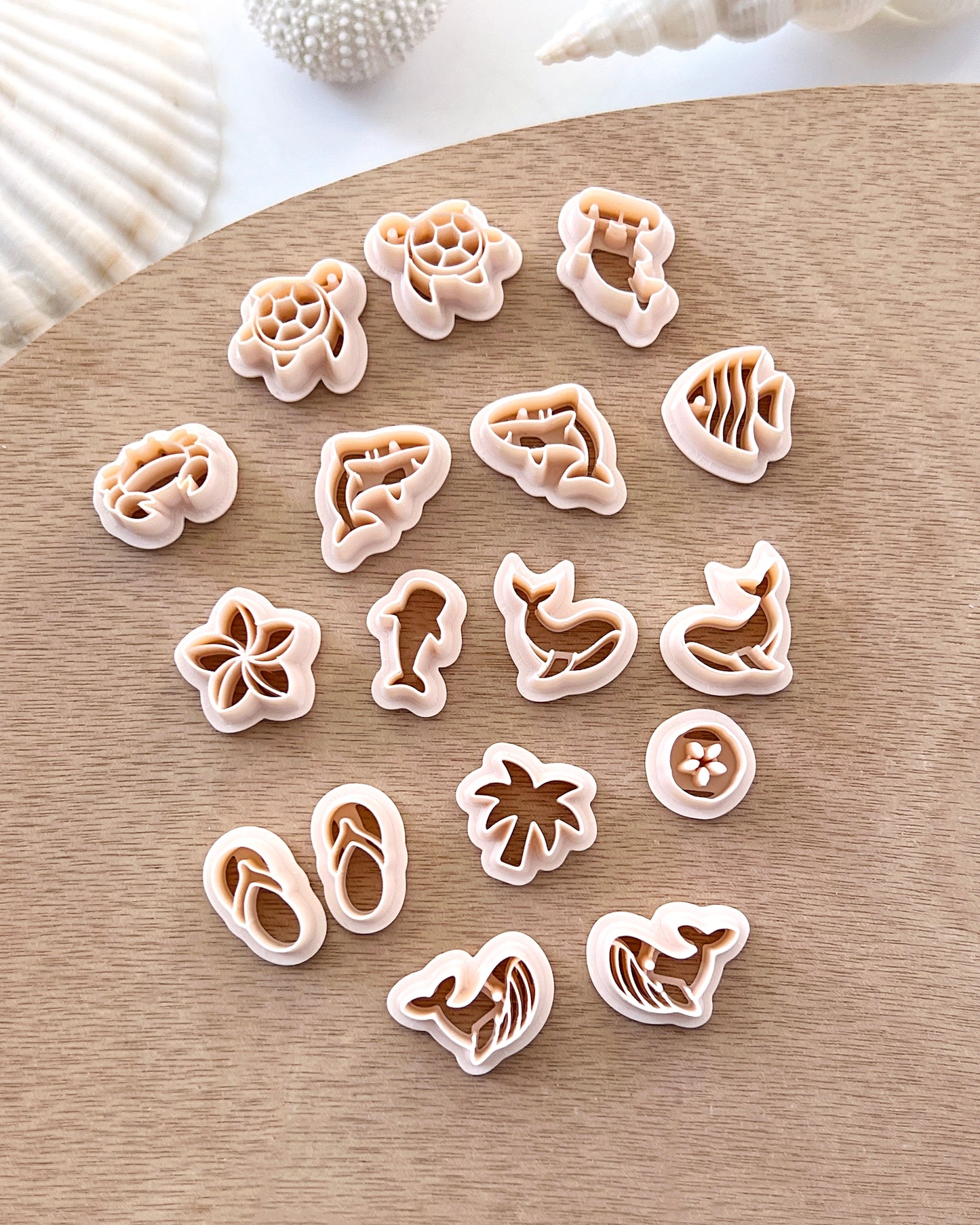 Ocean Stud Polymer Clay Cutters | Summer Stud Cutter Set