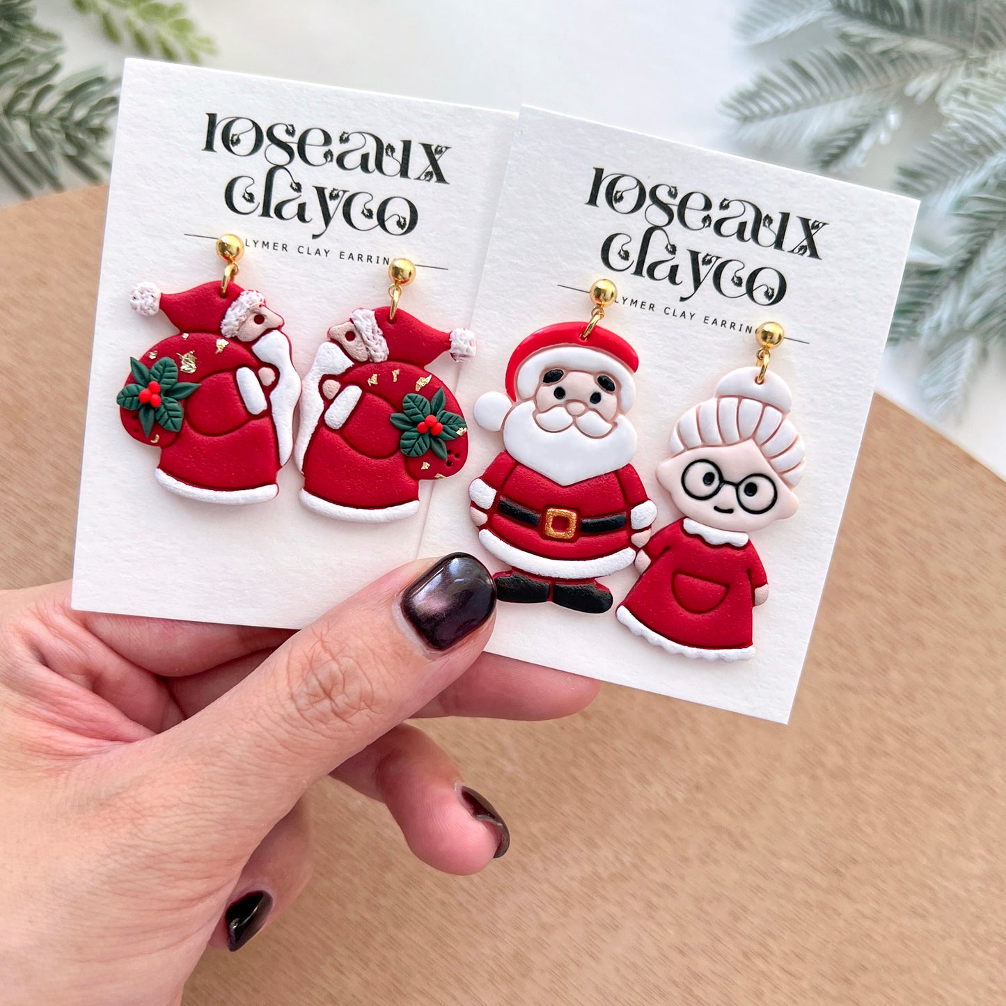 Christmas Santa Claus Polymer Clay Cutters