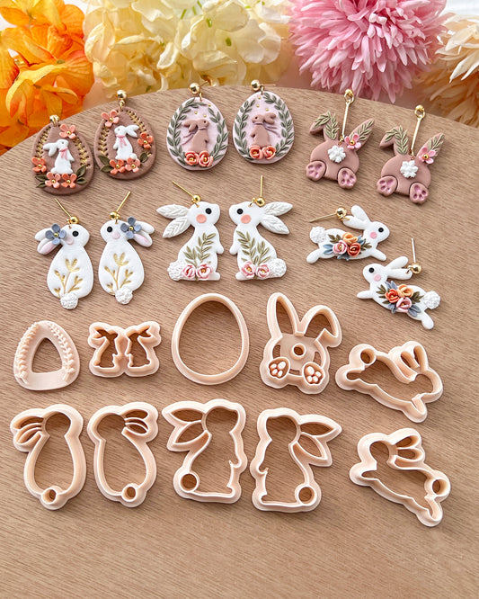 Easter Bunny Clay Cutters Bundle