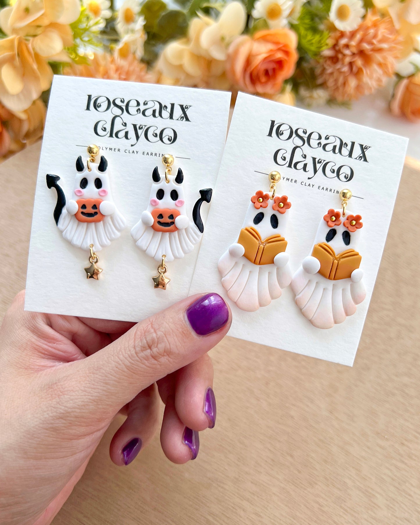 Halloween Spooky Ghost Polymer Clay Cutters