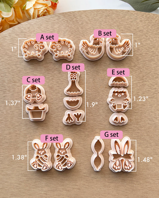 Easter Polymer Clay Cutters