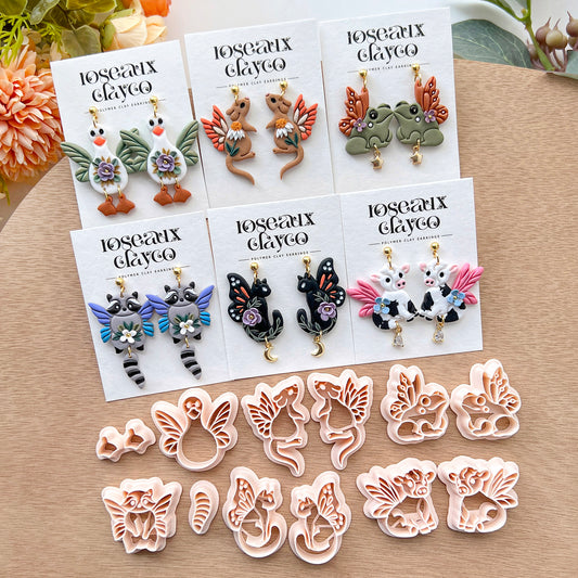 Fairy Animals Polymer Clay Cutters