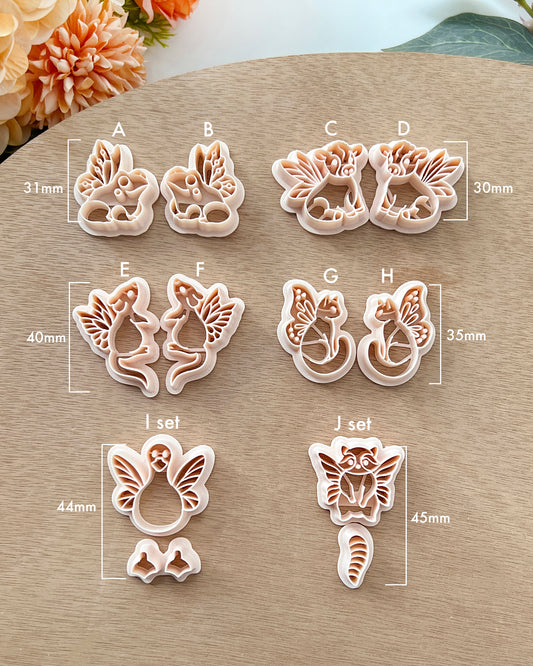 Fairy Animals Polymer Clay Cutters