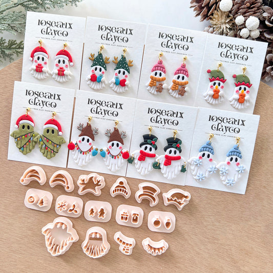Christmas Ghost Polymer Clay Cutters Set
