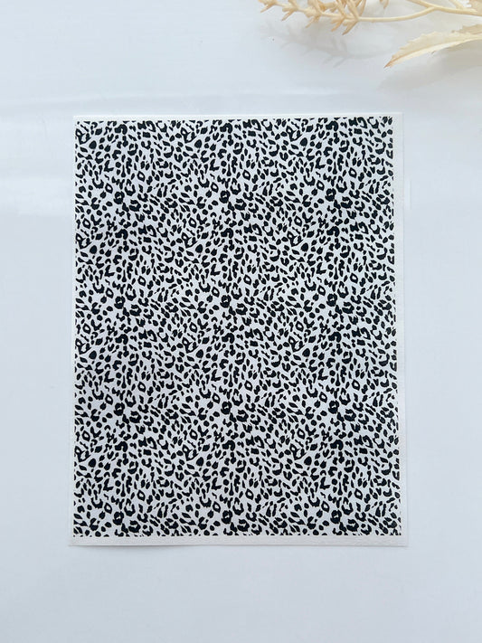 Animal Print Clay Transfer Papers