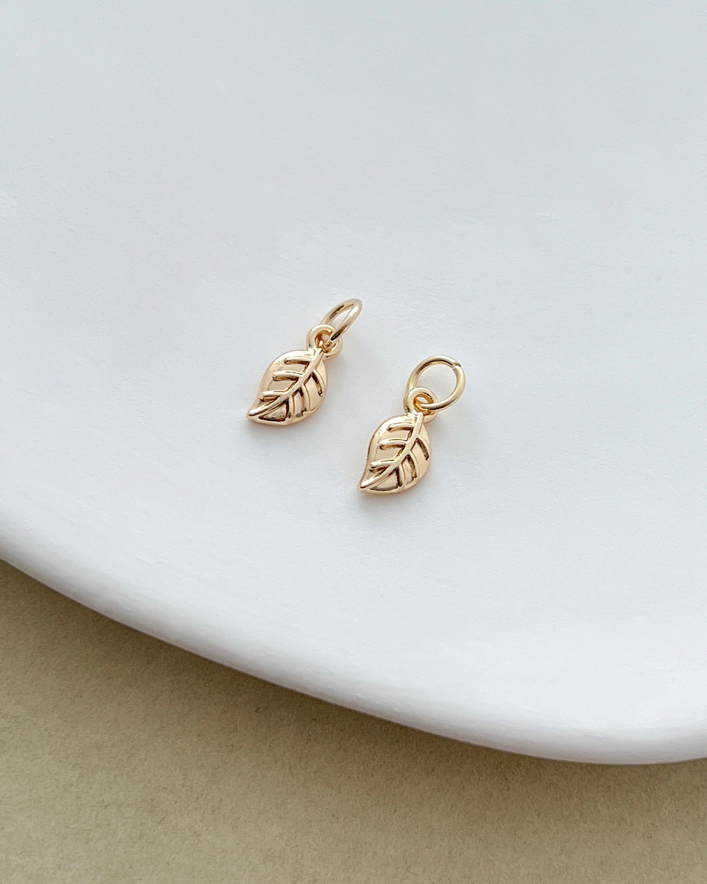 14K Gold Filled Leaf Charms