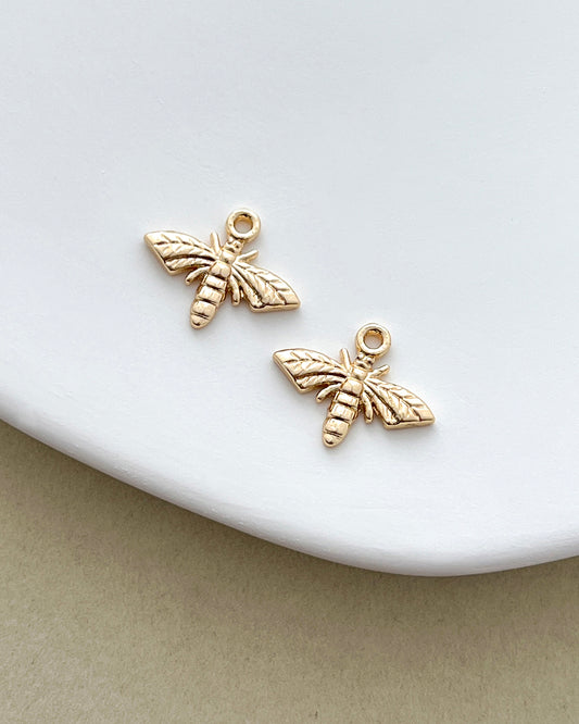 14K Gold Filled Bee Charms