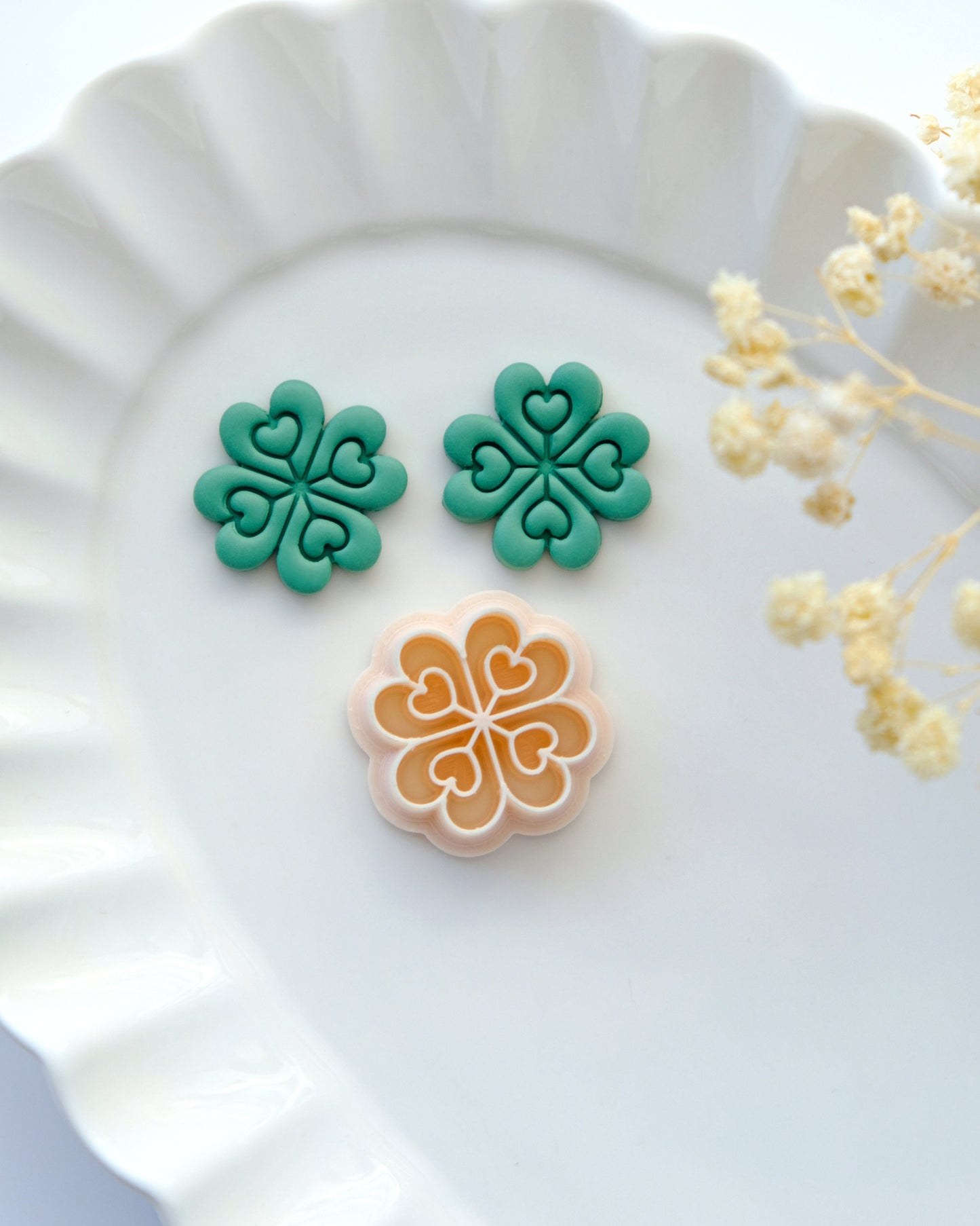 Four Leaf Clover Clay Cutters | St Patrick's Day Clover Polymer Clay Cutters | Earring Cutters | Jewelry Making