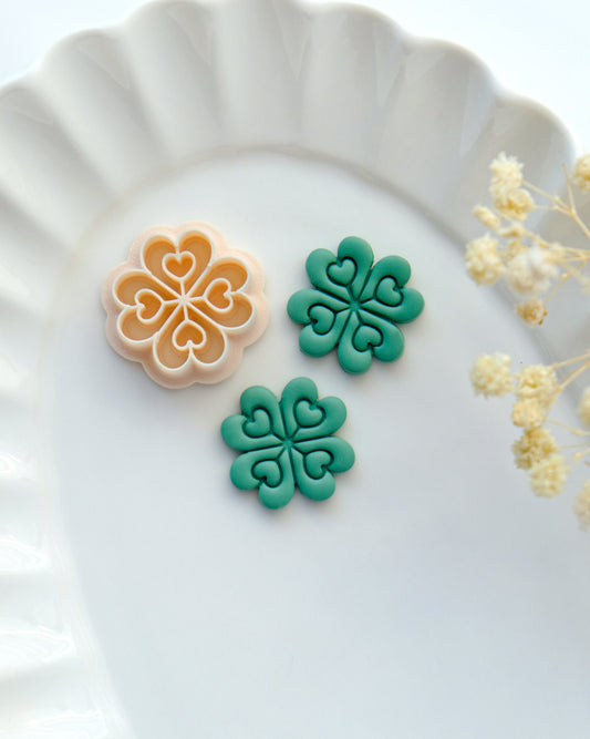 Four Leaf Clover Clay Cutters | St Patrick's Day Clover Polymer Clay Cutters | Earring Cutters | Jewelry Making