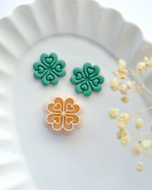 Four Leaf Clover Clay Cutters | St Patrick's Day Clover Polymer Clay Cutters | Earring Cutters | Jewelry Making