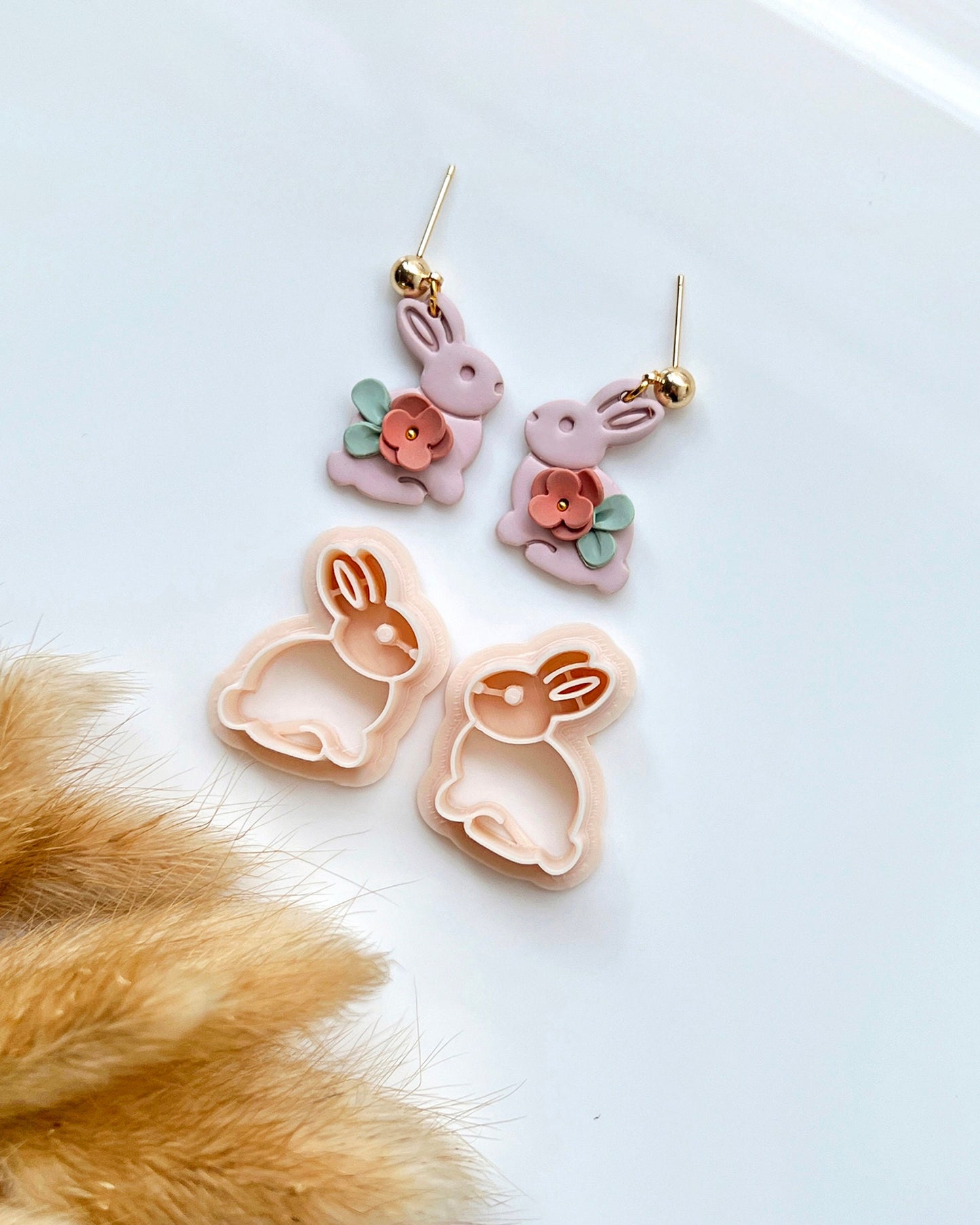 Cute Bunny Polymer Clay Cutters