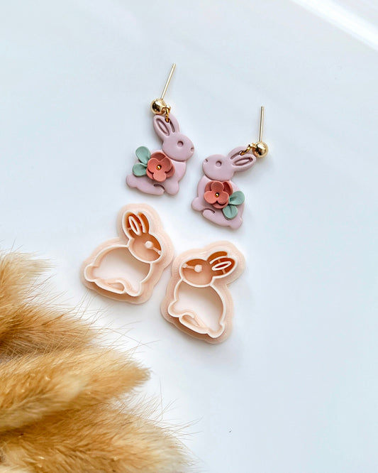 Cute Bunny Polymer Clay Cutters | Easter Clay Cutters for Earrings Making | Polymer Clay Tools | Spring Clay Cutters