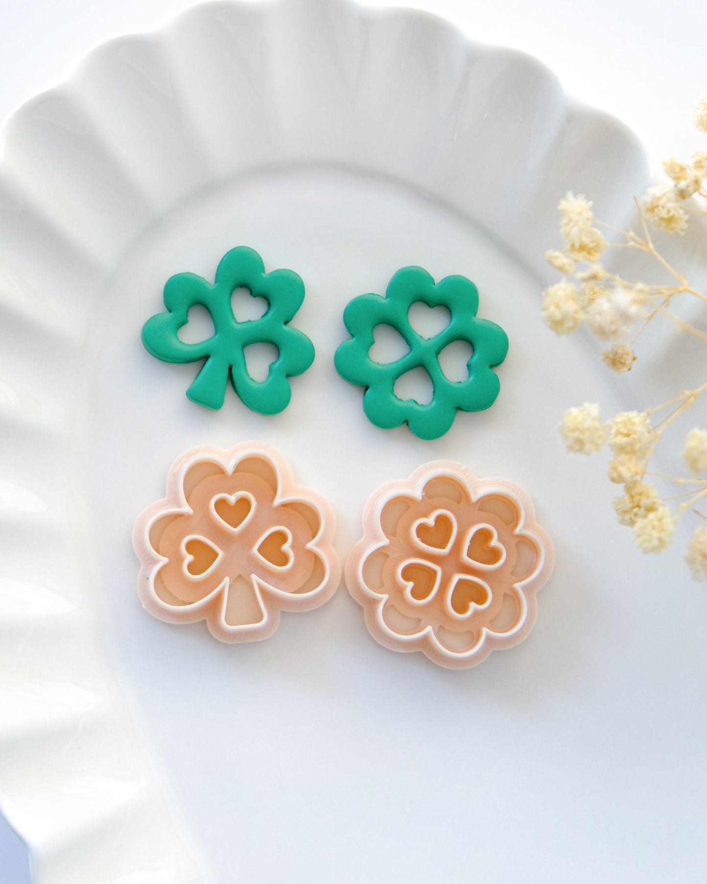 Cutout Clover Polymer Clay Cutters | St Patrick's Day Clay Cutters | Jewelry Making | Clay Earring Cutters