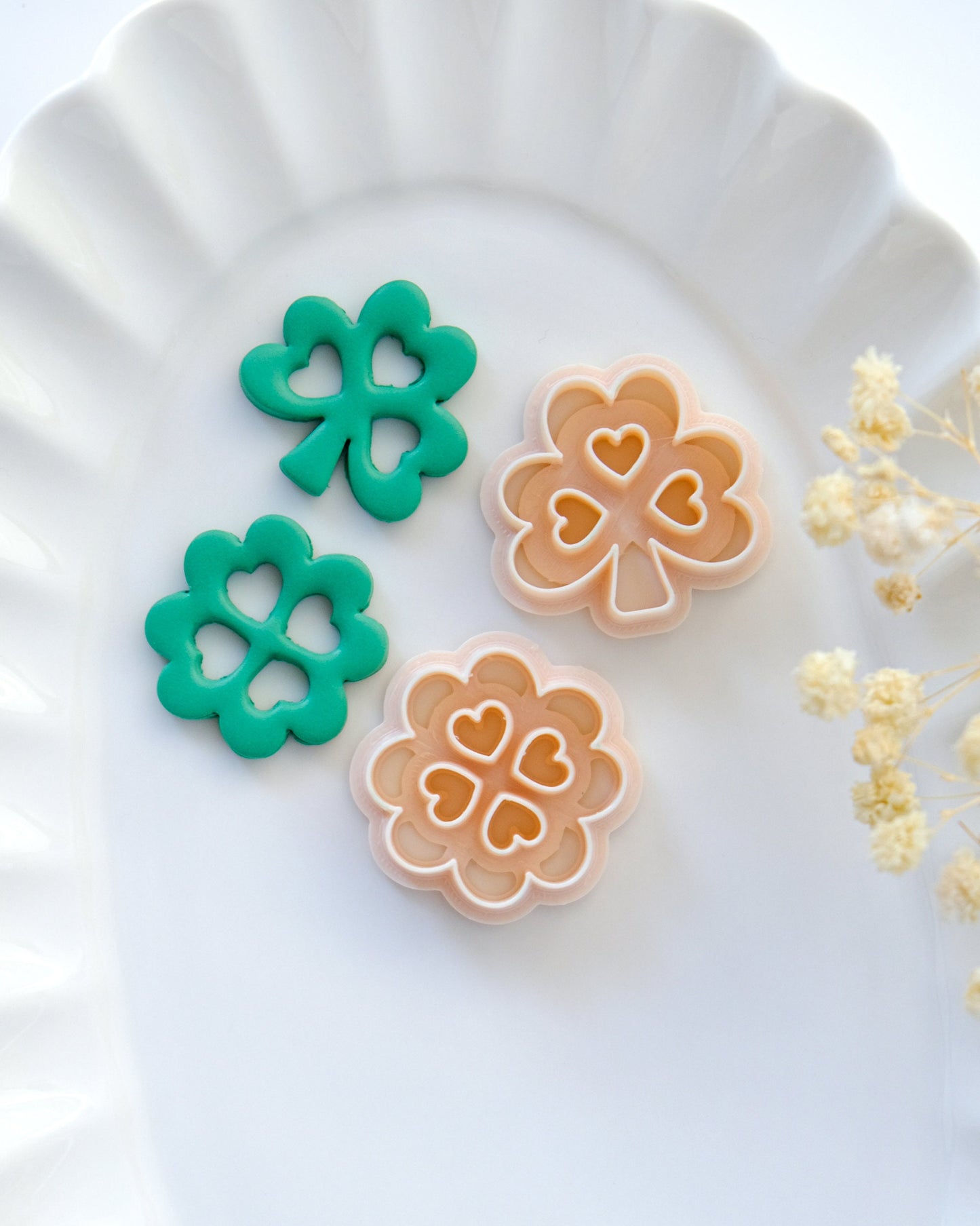 Cutout Clover Polymer Clay Cutters | St Patrick's Day Clay Cutters | Jewelry Making | Clay Earring Cutters