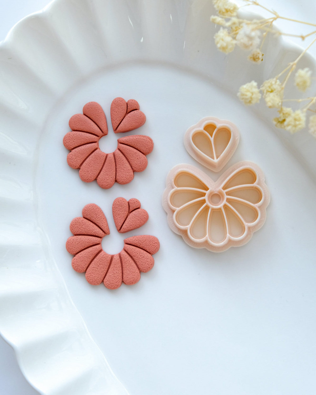 Scalloped Flower Polymer Clay Cutters