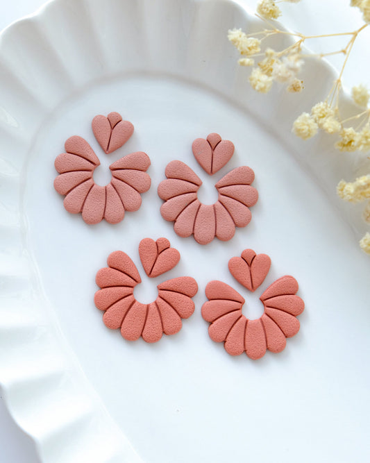 Spring Scalloped Polymer Clay Cutters Set for Jewelry Making