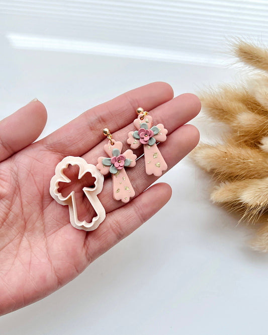 Cross Polymer Clay Cutters | Easter Clay Cutters for Earrings Making | Polymer Clay Tools