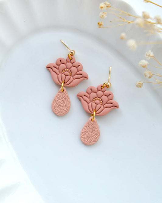 Art Deco Floral Polymer Clay Cutters | Spring Clay Cutters | Clay Earring Cutters | Jewelry Making | 3D Printed Cutters