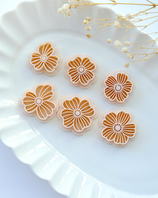 Boho Flower Polymer Clay Cutter | Spring Clay Cutter | Floral Clay Cutter | Clay Earring Cutter | 3d Printed Cutter | Jewelry Making