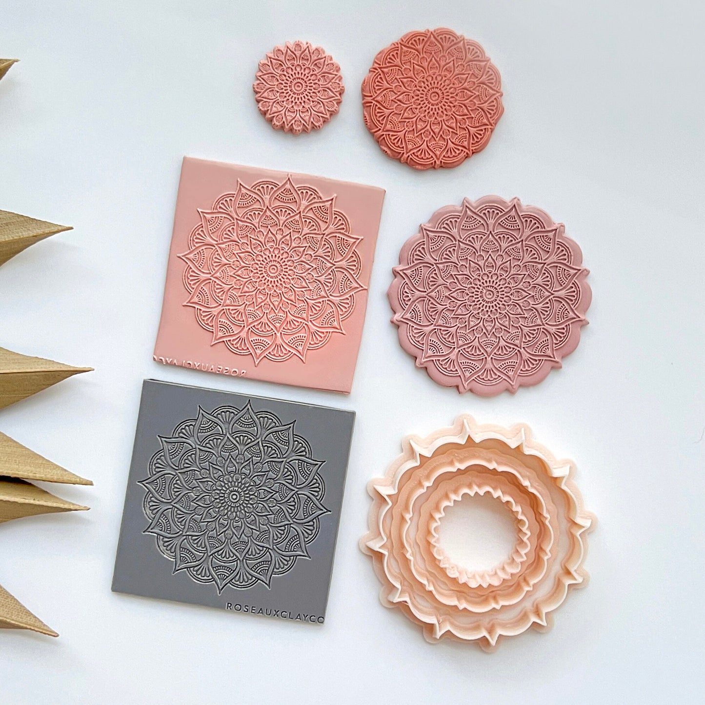 Mandala Polymer Clay Texture Sheet | Mandala Texture Mat | Polymer Clay Texture Sheet for Earring Making