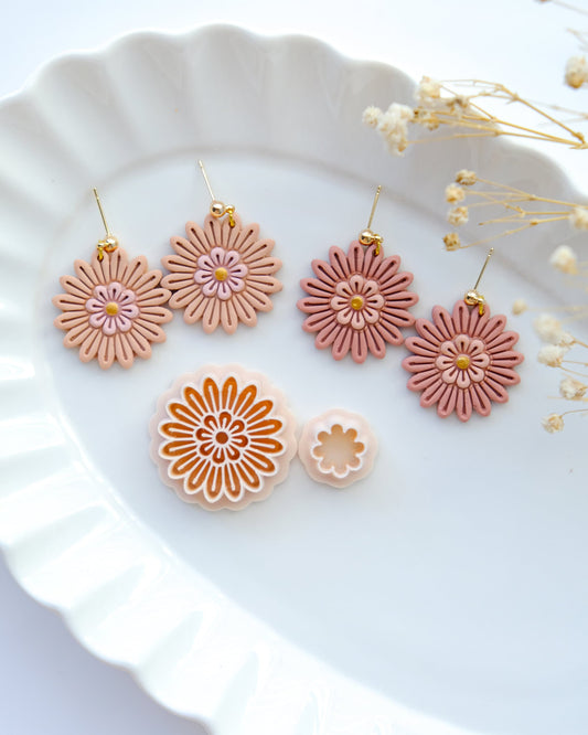 Summer Flower Polymer Clay Cutters | Spring Clay Cutters | Floral Cutters for Earring Making | Clay Tools