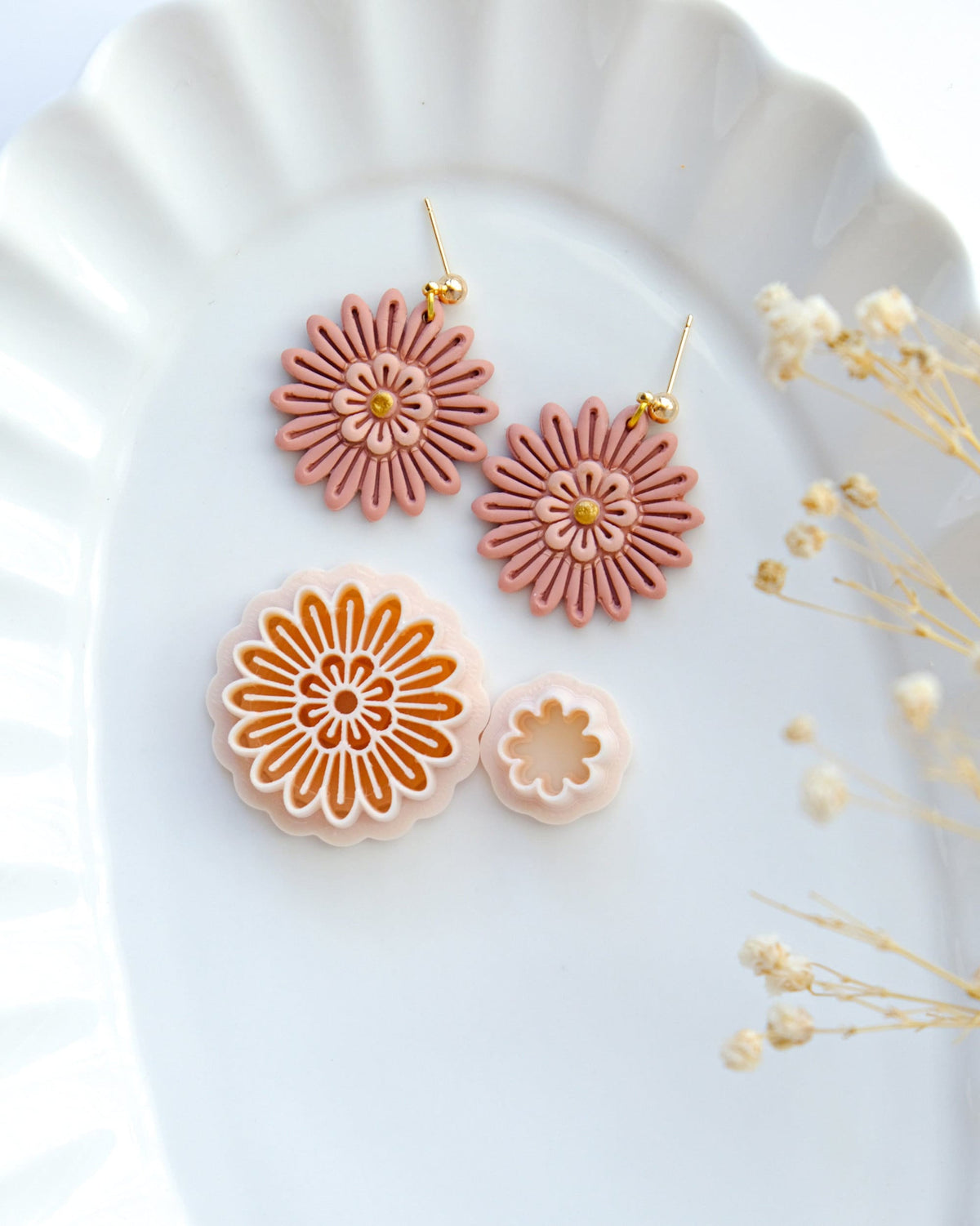 Spring Flower Polymer Clay Cutters