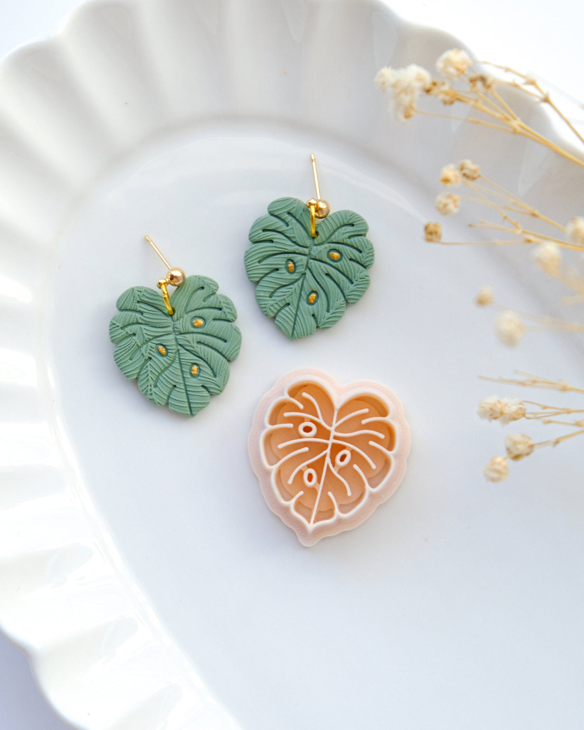 Monstera Polymer Clay Cutter